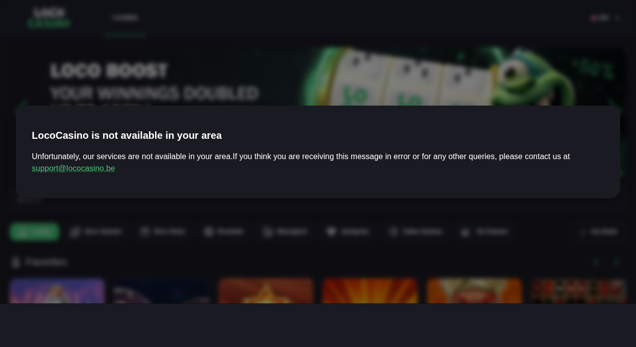 LoCo Casino screenshot - nieuwe goksite België