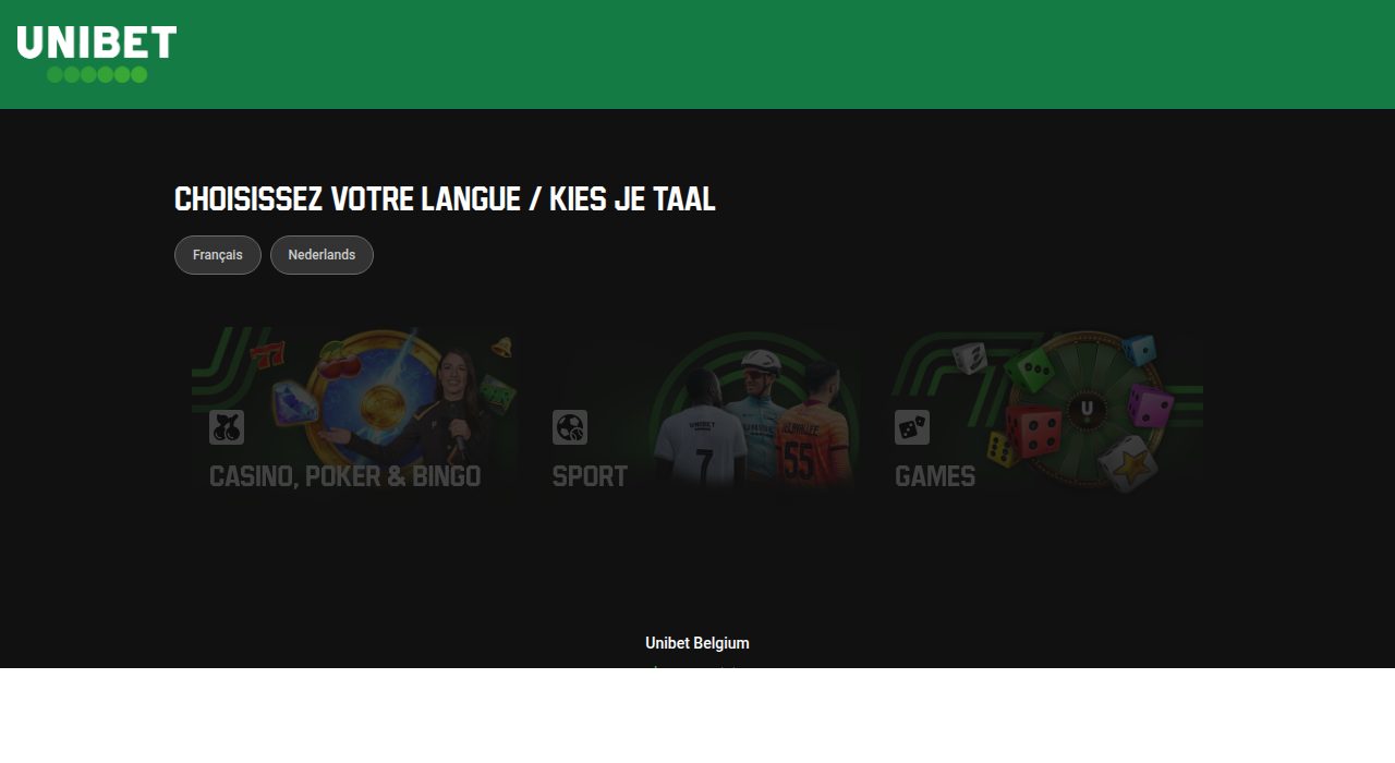 Unibet Casino screenshot - online casino belgie nieuw
